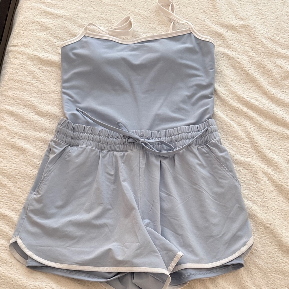 NWOT Abercrombie & Fitch Light Blue Activewear Romper